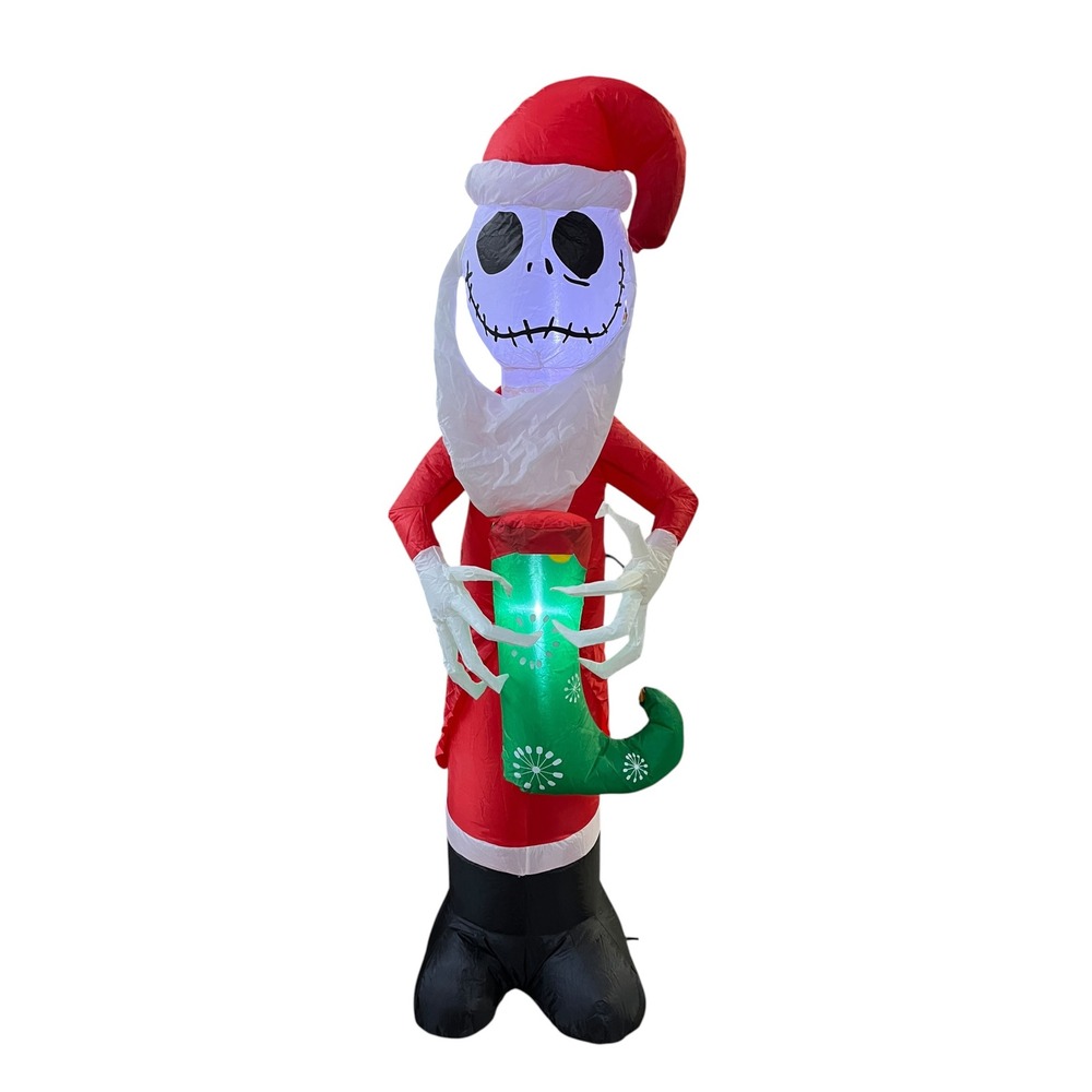 Disney Nightmare Before Christmas Jack Skellington Sandy Claws Inflatable 5.5 FT